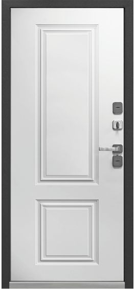 Входная дверь ТЕРМО 2 эмалит белый - фото